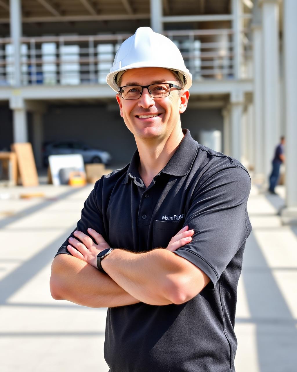 Inhaber von VM BauKonzept auf einer Baustelle
