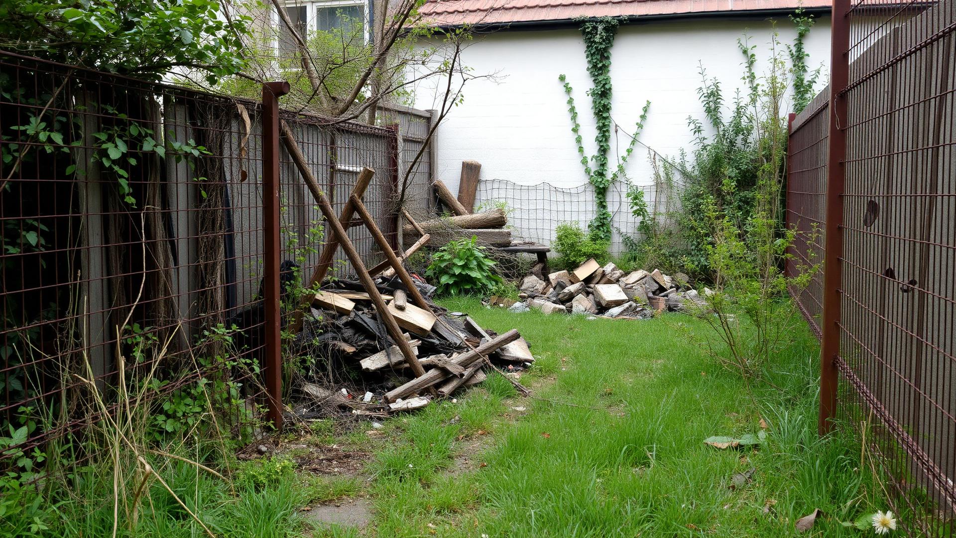 Garten komplett neu angelegt – vorher